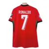 Portogallo 2024 Jersey Numero 7 Cristiano Ronaldo Home and Away Football Jersey Top Coppa per bambini per bambini