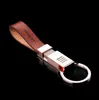 Keychains Lanyards New Fashion High-end leather Keychain Car Key Chain Ring high-end single ring Keyring For Best Gift wholesale #17126 Q240403