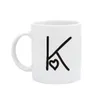 Nome età di compleanno Lettera inglese K love grande maniglia di alta qualità tazza in ceramica bianca 11 oz fredda e bevanda tazza di caffè 240407