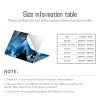 Skins Diy Universal Laptop Cover Sticker Skins 2pcs 13.3"14"15.6"17.3" Skin Starry Sky Decorate Decal for Book /lenovo/asus/hp/acer