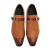 Casual skor kvalitet män oxford äkta läder spetsig tå lyxig svartbrun affärskontor formell