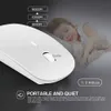 Möss Ultra Thin Thin Wireless Mouse 2.4 GHz Optical 1600DPI Gamer Office Tyst Ergonomiskt utformat med USB -mottagare lämplig för PC och Laptop H240407