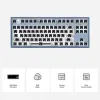 CPUS RGB LED Mechanical Tangentboard för FRESPORTS 870 Programmerbar Hot Swappable Keyboard Diy Typec FL.CM Satellite Axel PC Kit