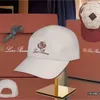 Loro Cap Loro Piyano Ayakkabı Beyzbol Kapa Tasarımcı Erkek Kadın Başlıkları Moda Pamuk Kashmere Şapkaları Nakış Casquette Beach 883 Loro Piyano Şapkaları