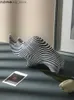 Arts and Crafts Resin Simulation Animal Statue Abstract Black and White Line Zebra Modern Home Decoration Accessories Handicraft FurnishinsL2447