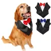 Dog Apparel Pet Cat Bandanas Gentleman Scarf Bow Tie Collar Bowknot Bowtie Wedding Suit Decoration Grooming Accessories
