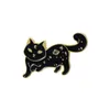 Halween Taroct Cats Pin smaltato Pin Cine Film anime Giochi di perno di smalto duro raccolta battitore per backpack con cappello da zaino in metallo badge.