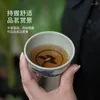 Teaware set Jingdezhen Firewood Kiln Fired Porcelain Opening Film Master Cup Single Hand målade blått och vitt stort te