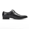 Casual skor kvalitet män oxford äkta läder spetsig tå lyxig svartbrun affärskontor formell