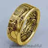 Anneau de champion USD Personnalisé Morgan Morgan 1945 Coin Scarved Ring