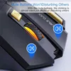 Fareler Ryra Şarj Edilebilir Kablosuz Fare Oyun Konsolu PC RGB Oyun Fare Bluetooth 2.4G USB Fare Sessiz Ergonomik Fare Y240407