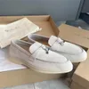 Summer Walk Loafers Loro Piano Mens Woman Женская обувь для обуви для туфли с туфлями с замедленными туфлями с низким топом моказинские кроссовки комфорт.