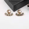 Designer Earrings For Women Classic pearl stud womens luxury earings jewellery small heart vintage ohrringe gold plated cjeweler flower man fashion dangle earring