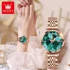 2024 New OULISHI Brand Fashion Diamond Mirror Quartz Live Broadcast Instagram Women's Watch