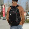 Multi-function Bags Large capacity student backpack leisure solid color material Oxford mens new multifunctional simple bag yq240407