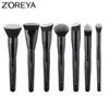 Zoreya Black Makeup Brushs Set Eye Face Cosmetic Foundation Powder Runte Weseydow Kabuki Blening Make Up Brash Tool 240327