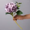 Dekorative Blumen Einmalige künstliche Hortensie Seidensimulation Hortensien Hochzeitsprografie Haus Garten Blumendekor Gefälschte Blumenzweige