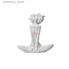 Arti e mestieri moderni moderni resina donna bianca donna scultura esplosiva testa statue curvy curvy corpo corpore ornamento decorazione domestical2447