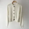 Women's Knits Women Sequin Decoration Hollow Out Cardigan 2024 Summer Solid Color Ladies O-Neck Long Sleeve Single Breasted Sweater