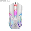 Myse Game Gaming Mouse 7-kolor RGB Oddychanie LED LED PC PC Laptop Universal USB Wired 2400DPI Optical LED Myszka Y240407