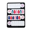 Wipes 24 rutnät nagelgel polsk färgkortsmagnet adsorption avtagbara nagelips displaybräda