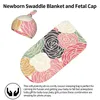 Dekens bloemen patroon baby swaddle deken voor geboren ontvangen