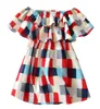 Kinder Designer Kleidung Mädchen Kleider Ins Frühlingsstile Europäische und amerikanische Mädchen hochwertiges Baumwollkleid 5040400