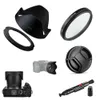 67mm UV Filter Lens Hood Cap Cleaning Pen Adapter Ring for Powers SX70 SX60 SX50 HS G3X SX530 SX520 Camera 240327