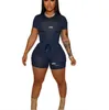 Designer Womens Tracksuits Summer Sports Tenues Two Piece Short Set Letter Imprimé à manches courtes T-shirt et shorts Jogging Costumes Ensemble