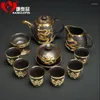 Teaware Sets Vintage Traditional Tea Set Black Kungfu Antique Strainer China Services Yerba Mug Teapot Conjunto De Cha Cup