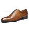 Chaussures habillées taille 46 12 hommes oxford cuir gris marron marron