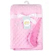 Couvertures couverture bébé couverture chaude double couche enveloppe enveloppe née de serviette de bain thermique en molleton doux.