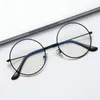 Солнцезащитные очки классические круглые анти-синие светлые плоские стаканы Женщины оптические линзы удобный высококлассный компьютер для мужчин