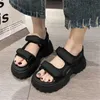 Slippers anti-deslizamento de salto fino Panske Women Sandal Shoes Novelty 2024 Sneakers Sports Super Top Comfort