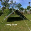 5x 4x TARP مع قطب الدعم حبل PEG مقاوم للماء خيمة الظل حديقة Sunshade في الهواء الطلق التخييم الشمس Shelter Hammock 240327