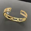 24SS 18K Золотой дизайнер браслет браслет роскошная девушка любовь бриллиантовые браслет классический бренд ювелирные украшения для пары подарочная коробка мода дома аксессуары для дома