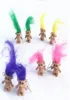 4 kolorowe kreatywne słodkie kolczyki do lalki Macarons Kolorowe włosy Wisiorki Karta dla dziewcząt codziennie biżuteria Prezenty FJJ158336473