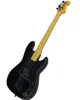 Custom 4 strings Retro Yellow Maple Fingerboard Electric Bass Guitar with Black hardwarepickguard2 pickupsoffer customize2970739