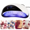 Pistolety 102W inteligentny czujnik UV Lampa suszarka do paznokci Regulowana wentylator Szybki suszenie żel paznokci lampa lodowa lampa manicure hine