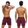 Shorts da uomo estivo per estate per palestra a colori solidi con tasche con cerniera Beach Bermudas a secco rapido Masculina Suita da bagno 240407