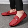 Casual Shoes Italian Mens Loafers Driving Lightweight Slip On Summer Handmade Leather Men