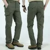 Pantalons de chargement tactique militaire de l'armée Men Impermétroofrant le pantalon long houstoux et le pantalon long mâle à pantalon mince et mince mâle 240403