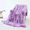 Dekens zachte en donzige pluche knuffel deken kristallen fleece warme kunstmatige vacht geschikt voor bedbank thuis decoratie