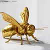 Kunsthandwerk alte Harzinsekten -Ornamente Mantis Cricket Biene Skulptur Livin Zimmer Statue Home Accessoires Dekoration Handwerk MiniatureL2447