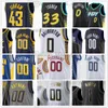 Basketball masculin Tyrese 0 Haliburton Jerseys Pascal 43 Siakam Bennedict 00 Mathurin Myles 33 Turner T.J.9 McConnell Aaron 23 Nesmith Obi 1 Toppin Jalen 25 Smith imprimé