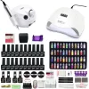 Guns 1020 kleurgel vernis nagelset met 120 W UV LED -nagellamp en 35000 tpm 20000 tpm nageldrill hine voor nail art set