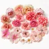 Decorative Flowers 20/14Pcs/lot Mixed Artificial Silk Rose Fake Flower For Home Decor Wedding Decoration DIY Craft Garland Gift Accessories