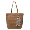 Ladies Beach Totes Bags Night Spring Smão de grande capacidade para mulheres Moda de moda Tote de férias de ombro no ombro