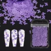 Apparaat 15 Tassen Nail Art Glitter Pailletten Super dunne vlindervormige Bloemenhaped Bloemenhape Accessoire Tool Design Decoratie Groothandel Leverancier