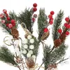 Fiori decorativi decorazioni per la casa natalizia per la casa artificiale cono pino picks -centrotavola fiore che organizza accessori